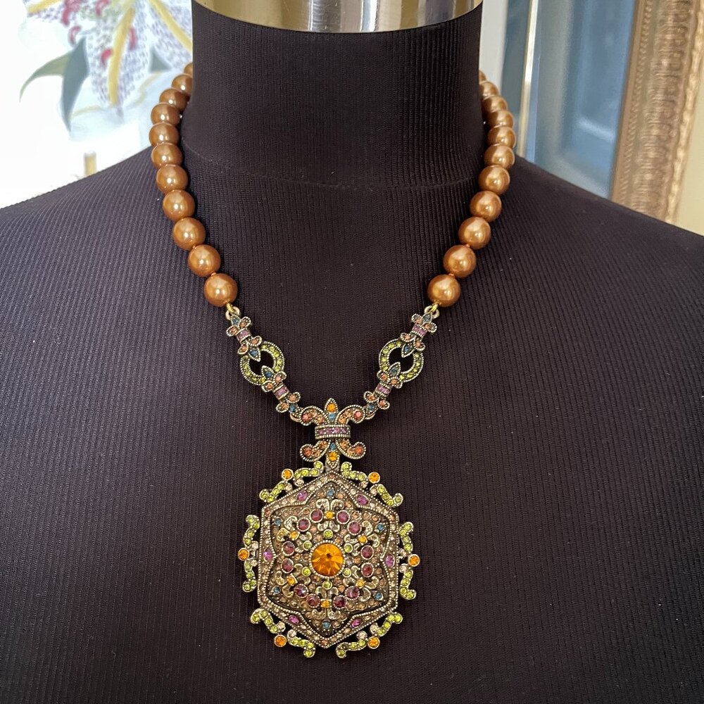 Heidi Daus locket necklace